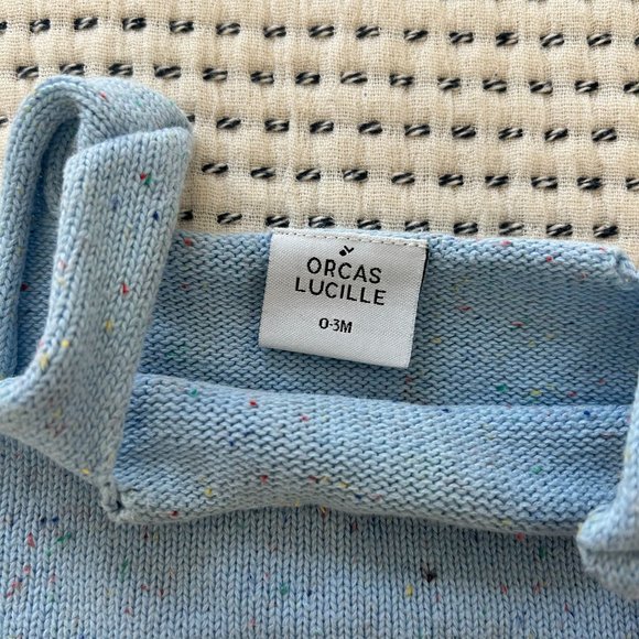 Orcas Lucille Speckled Blue Sweater Set - Picture 3 of 3